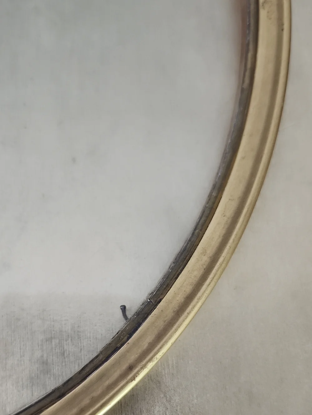 Antique Louis XVI Style Gilded Ornate Gold Oval Picture Frame with Floral Crest